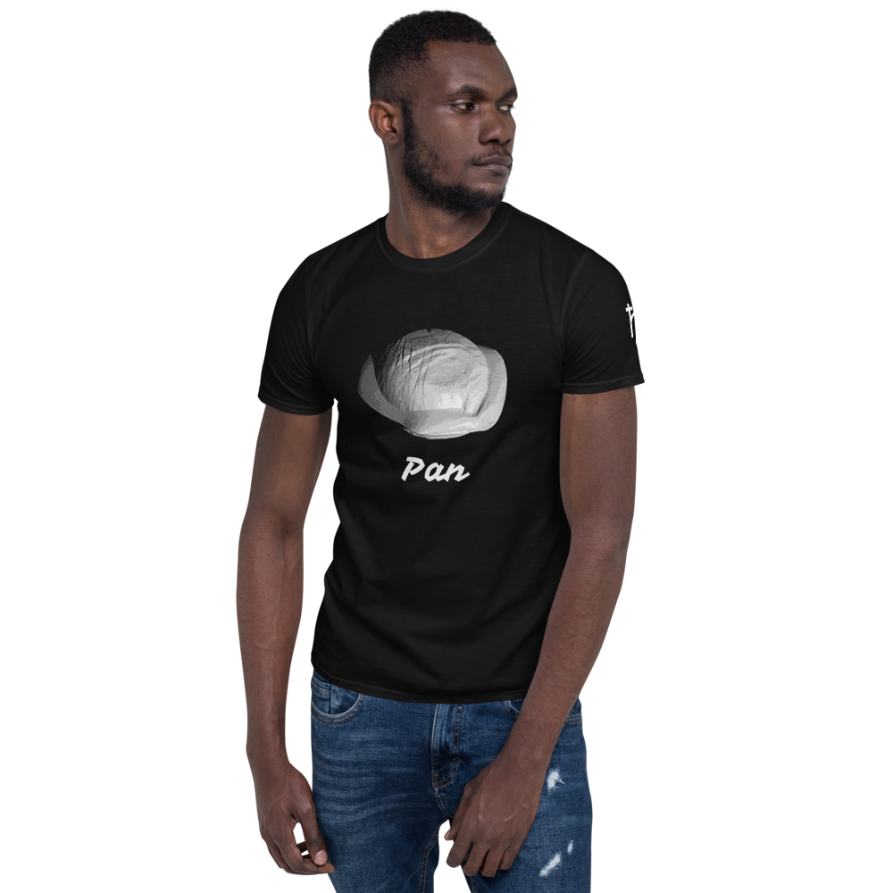 Saturn's Moon Pan Short-Sleeve T-Shirt (100% cotton)