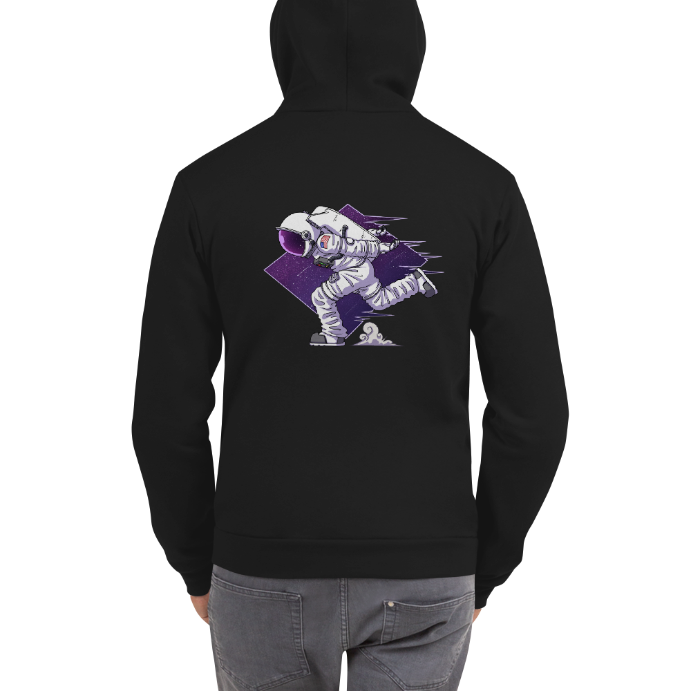 Astronaut vacuuming shop stars hoodie