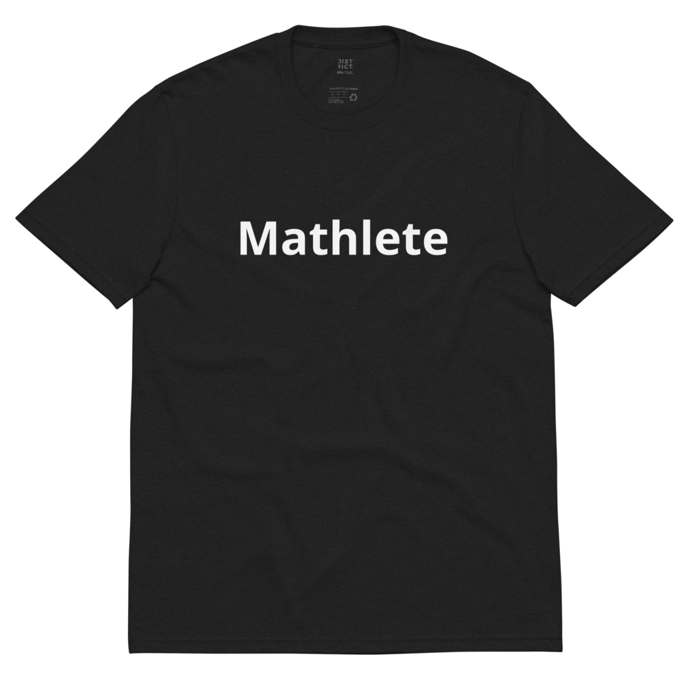 Mathlete Recycled Black T-Shirt – Aerospace Suits