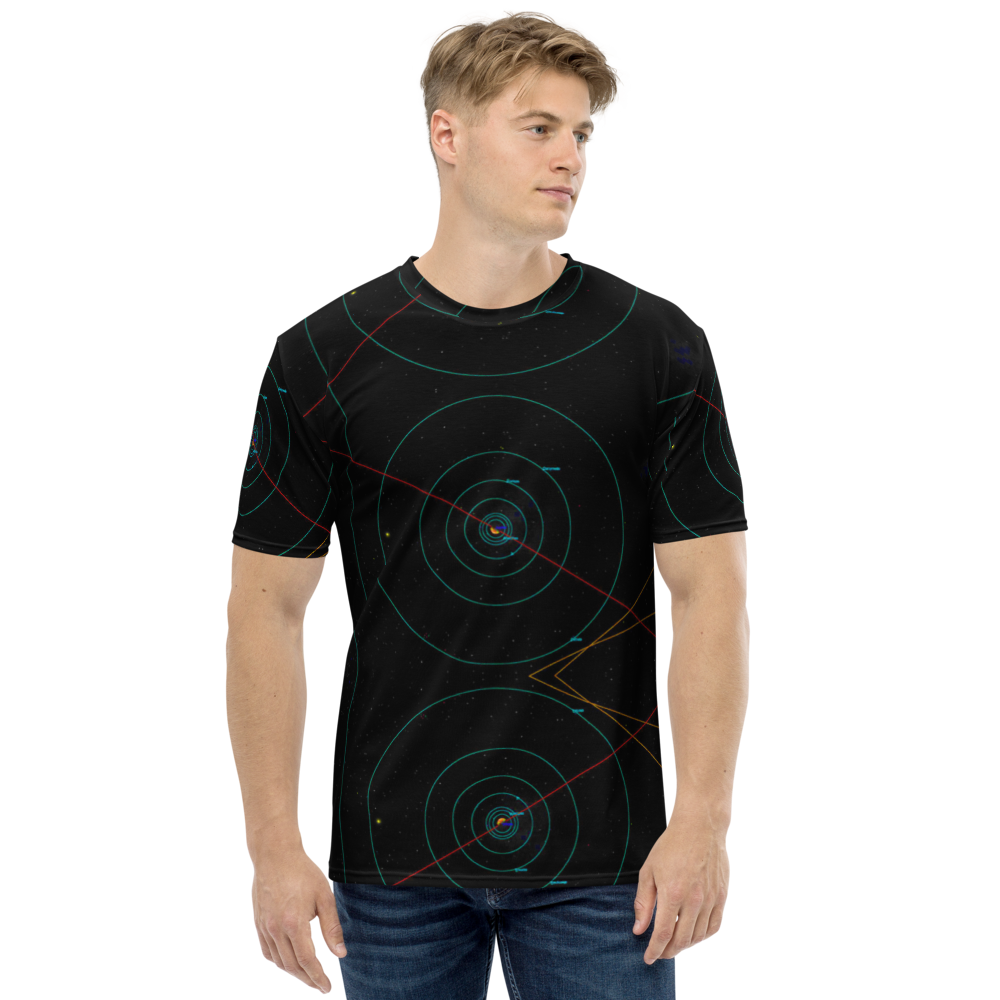Jupiter System Map Pattern T-Shirt